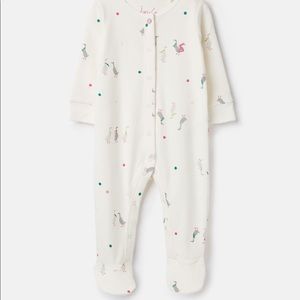 Joules Cream Geese Babygrow